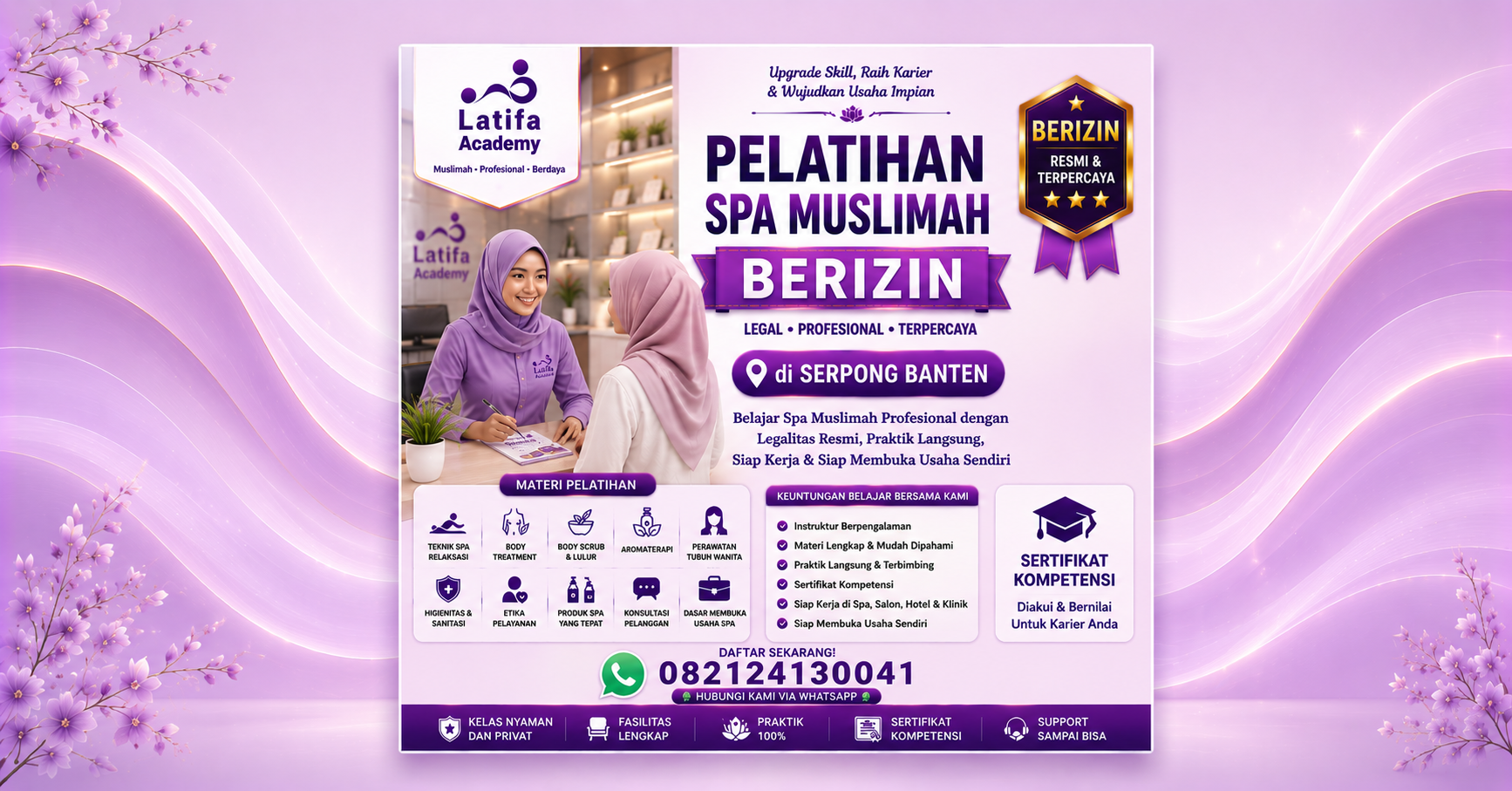 Pelatihan Spa Muslimah di Serpong Tangerang Selatan 082124130041